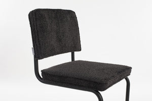 Zuiver Ridge Soft Kink eetkamerstoel Black