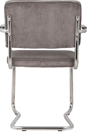 Zuiver Ridge Rib Kink armstoel Grey