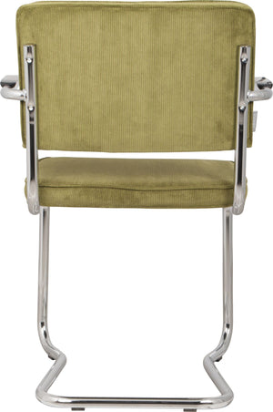 Zuiver Ridge Rib Kink armstoel Green
