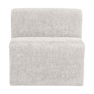 WOOOD Mojo Base eetkamerbank 84 cm met rugleuning wollig Ecru