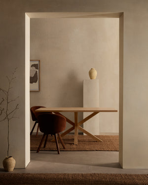 Kave Home Argo eettafel rechthoek 160x100 cm Natural/Natural