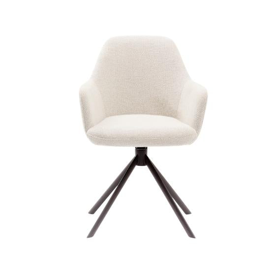 HelloChair HC29 Mijs eetkamerstoel Sneak Linen spinpoot zwart
