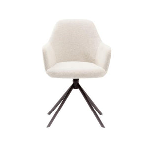 HelloChair HC29 Mijs eetkamerstoel Sneak Linen spinpoot zwart