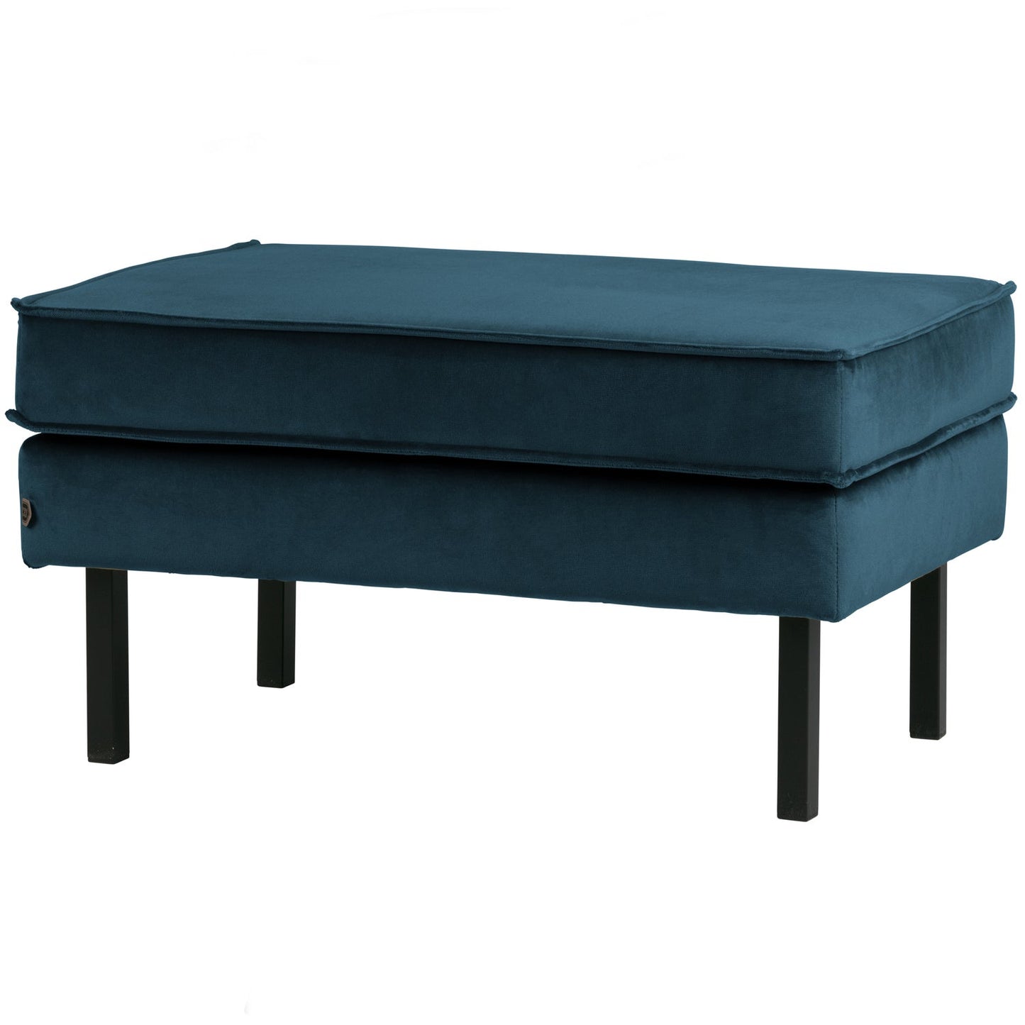 WOOOD Rodeo hocker velvet Blauw