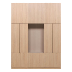 WOOOD Build wandkast 162 cm Naturel