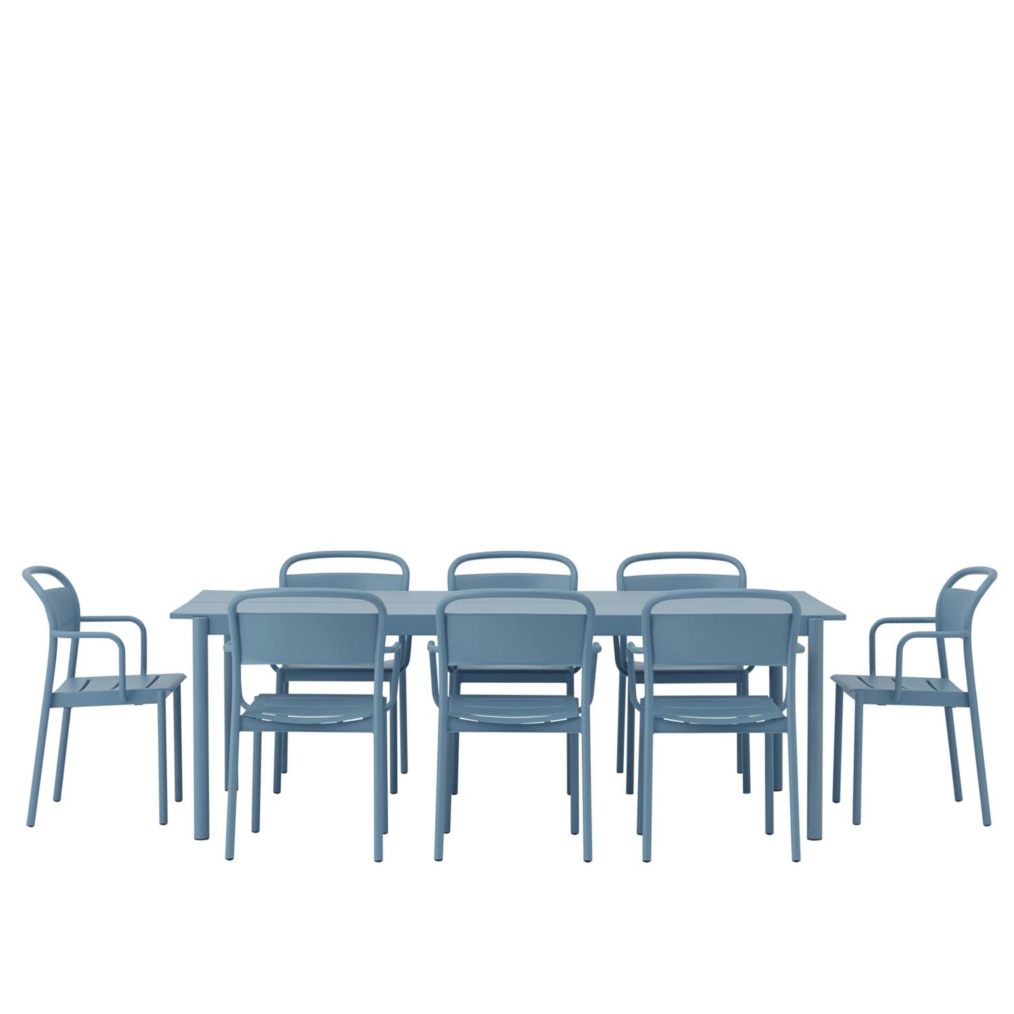 Muuto Linear Steel tuinstoel Pale Blue