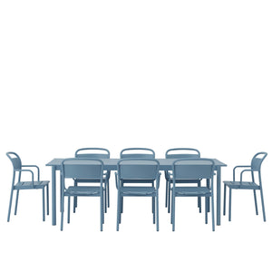 Muuto Linear Steel tuinstoel Pale Blue