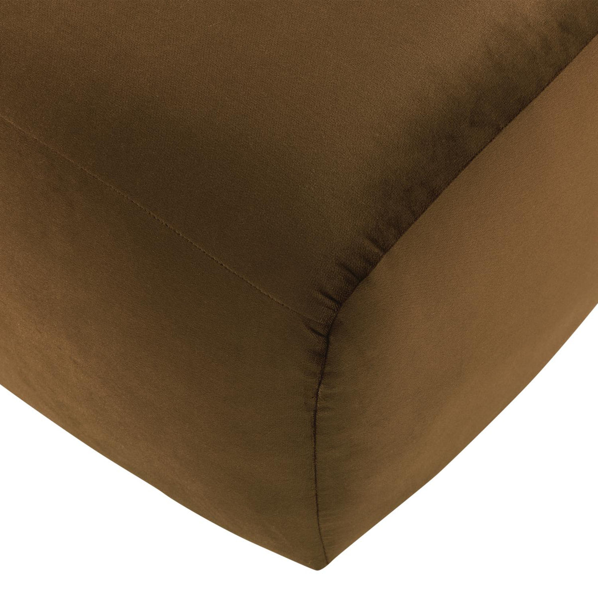 WOOOD Mojo Base poef velvet Honinggeel