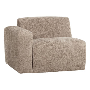 WOOOD Mojo Base 1-zits element arm links wollig Donkerzand