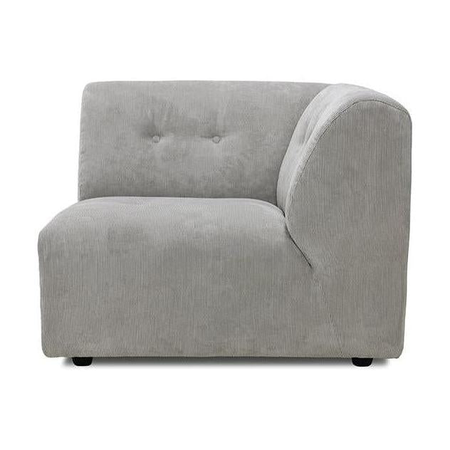 HKliving Vint bank right Corduroy Rib Cream