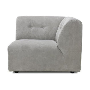 HKliving Vint bank right Corduroy Rib Cream