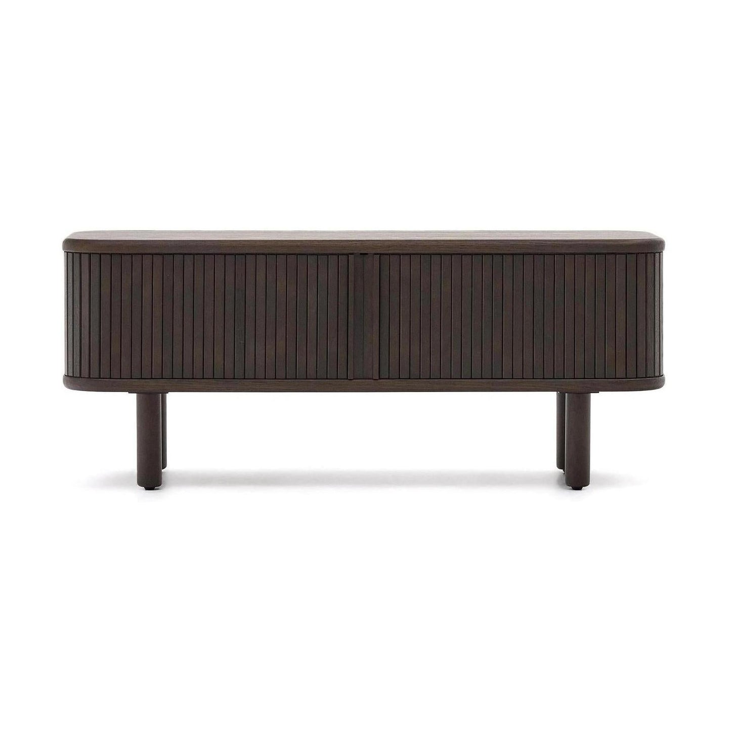 Kave Home Mailen tv-meubel met 2 deuren essen donkere afwerking 120 x 50 cm