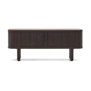 Kave Home Mailen tv-meubel met 2 deuren essen donkere afwerking 120 x 50 cm