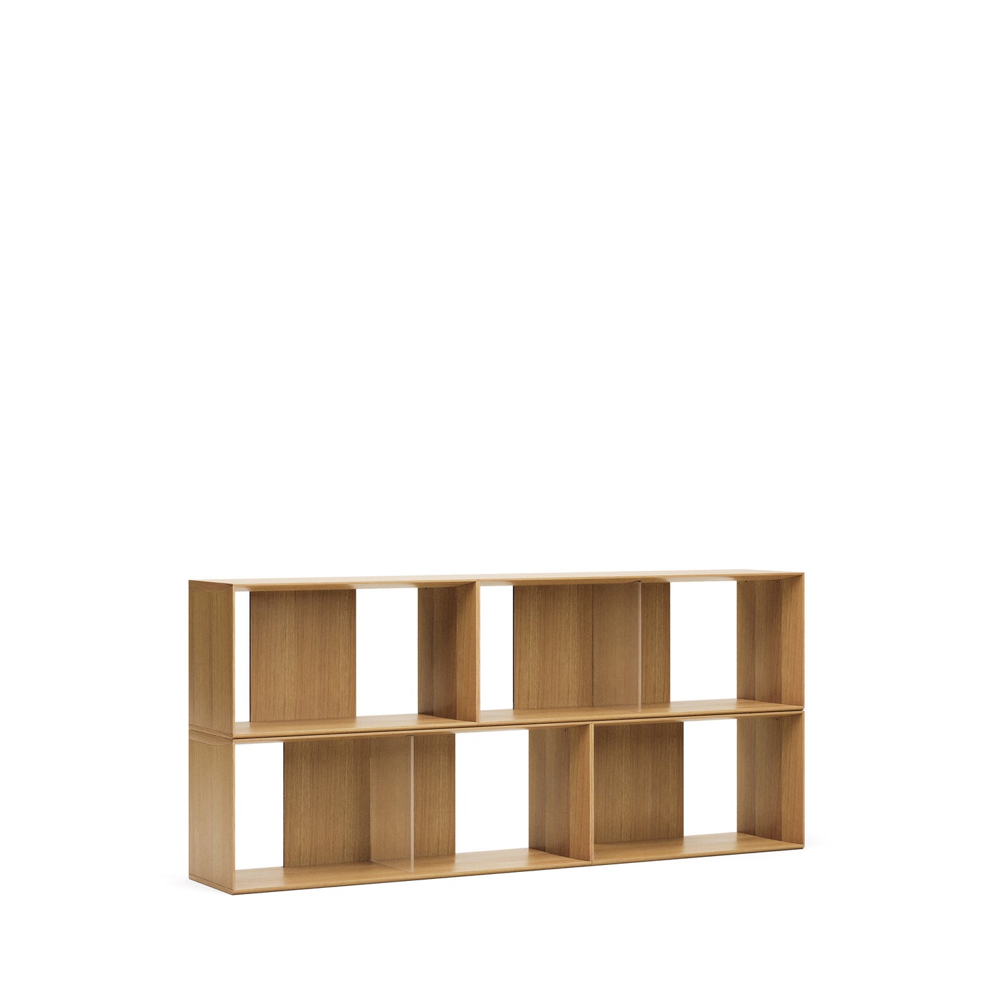 Kave Home Litto kast 4 modulaire planken eiken