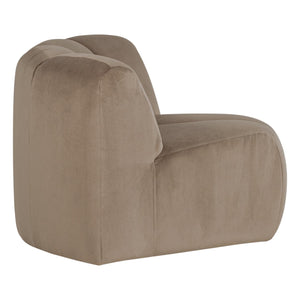 WOOOD Mojo bank hoekelement rond velvet Khaki