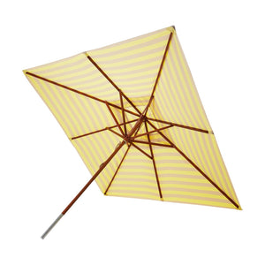 Fritz Hansen Messina parasol 300x300 cm Lemon/Sand Stripe