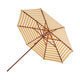 Fritz Hansen Messina parasol Ø270 cm Golden Yellow Stripes