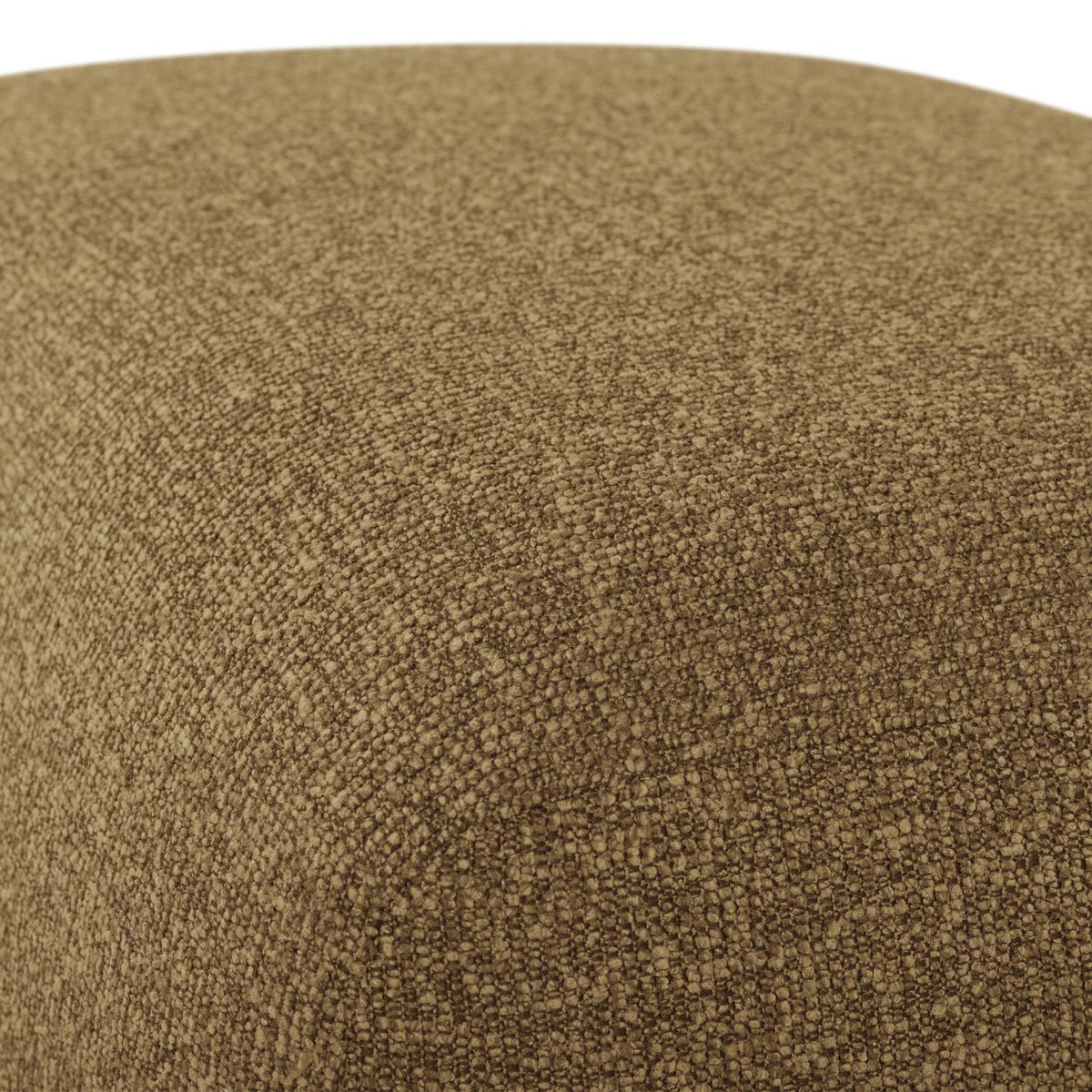 WOOOD Mojo Base poef bouclé Geel/Bruin