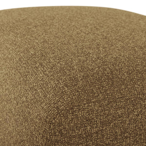 WOOOD Mojo Base poef bouclé Geel/Bruin