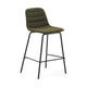 Kave Home Zunilda barkruk H65 chenille Dark Green