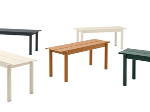 Muuto Linear Steel tuinbank 110 cm Black