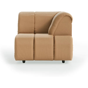 HKliving Wave bank right high arm Corduroy Rib Brown