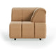 HKliving Wave bank right high arm Corduroy Rib Brown
