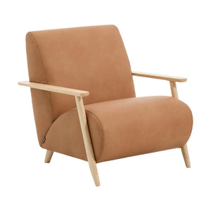 Kave Home Meghan fauteuil Bruin/Licht bruin