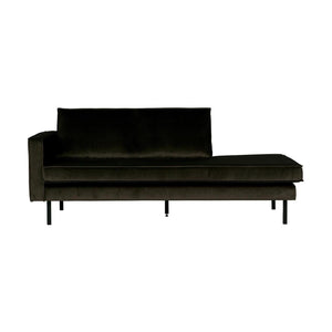 WOOOD Rodeo daybed links velvet Donkergroen