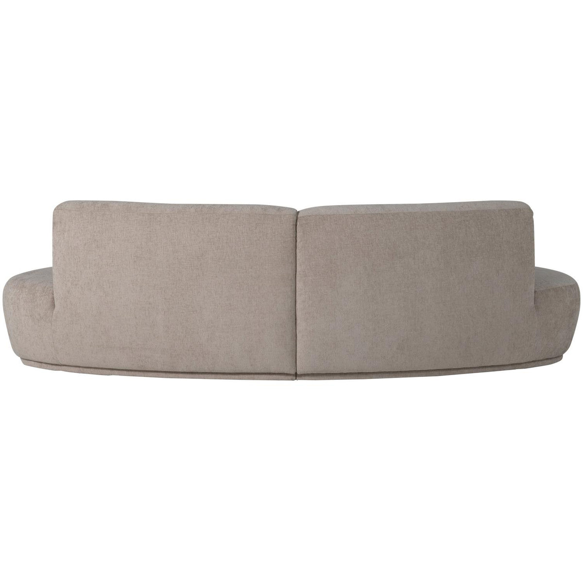 WOOOD Batavier 4-zits bank halfrond velvet Zand Melange