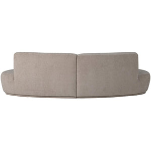 WOOOD Batavier 4-zits bank halfrond velvet Zand Melange
