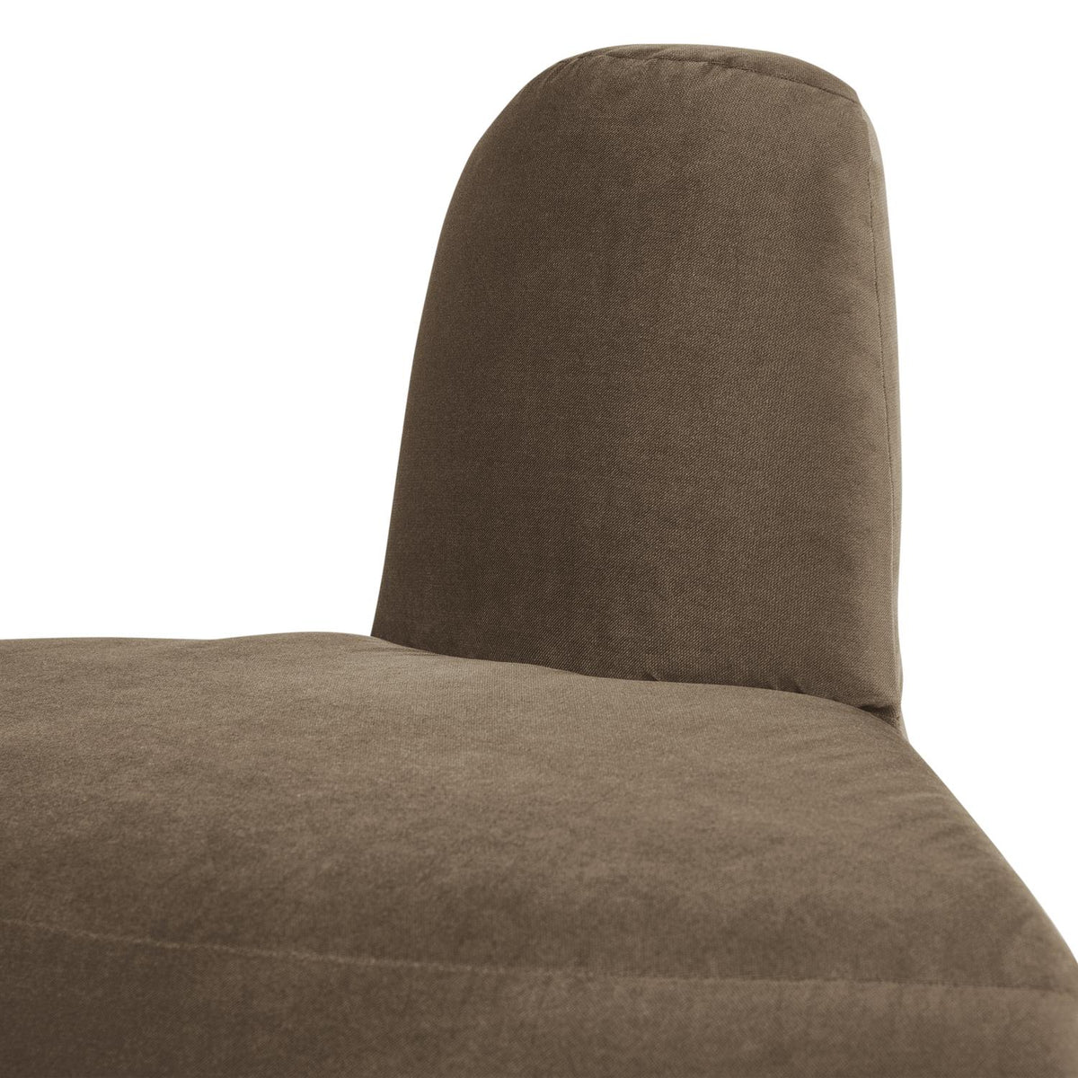 WOOOD Mojo Base eetbank hoek rond rugleuning velvet Taupe