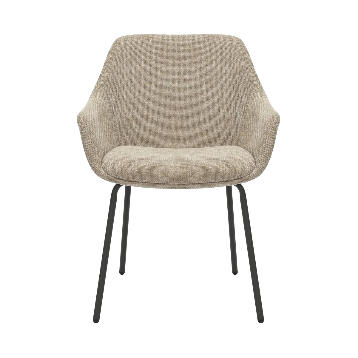 HelloChair HC03 Rave eetkamerstoel Breeze Zand vierpoot zwart