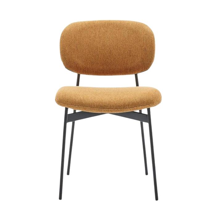 HelloChair HC33 Fedja eetkamerstoel San Remo Yellow vierpoot zwart