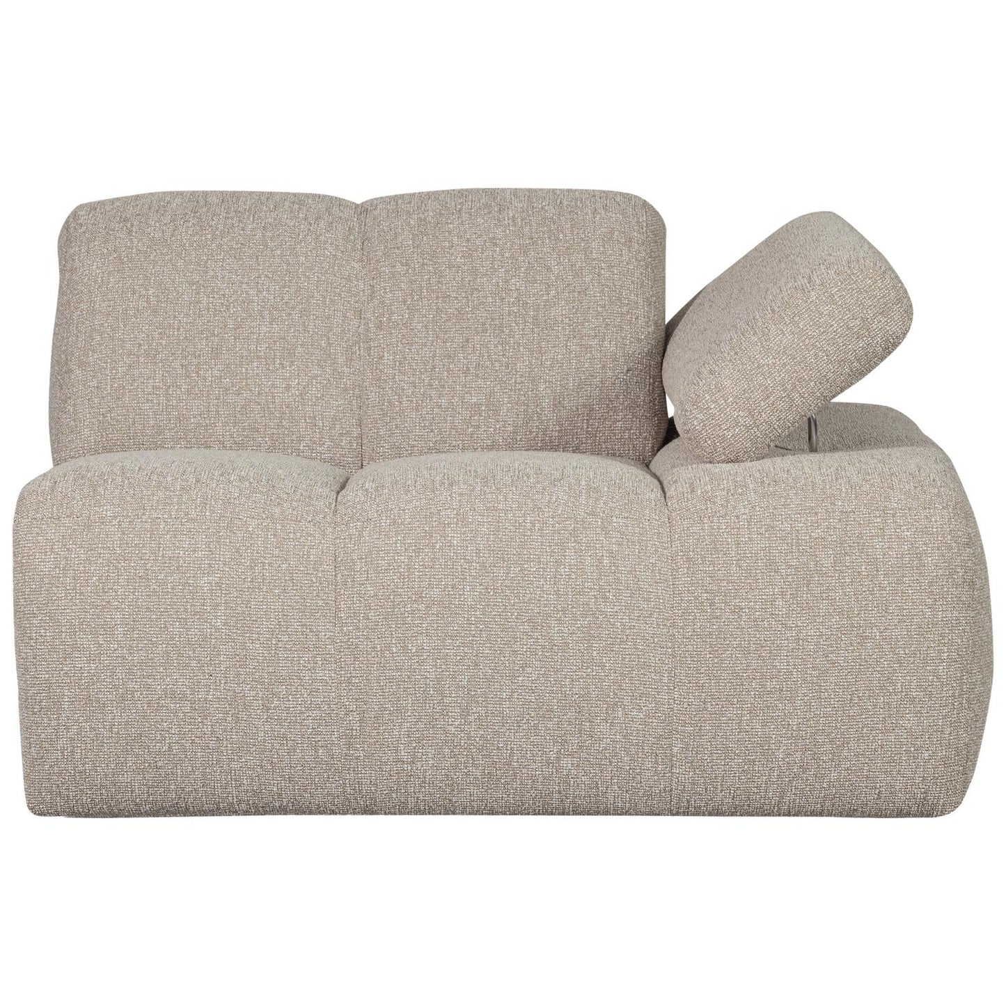 WOOOD Mojo 1-zits bank arm rechts bouclé Beige
