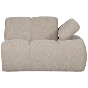 WOOOD Mojo 1-zits bank arm rechts bouclé Beige