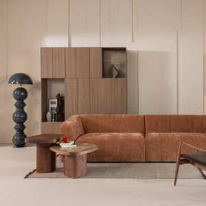 WOOOD Omaire 4-zitsbank Roestbruin