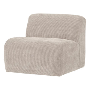 WOOOD Mojo Base 1-zits bank rib Ecru