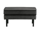 WOOOD Rodeo hocker velvet Antraciet