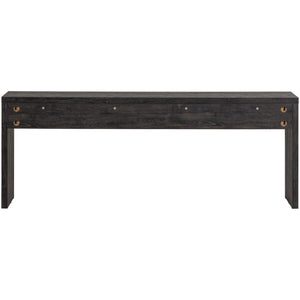 WOOOD Maan bijzettafel 200x45 cm Donkerbruin