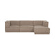 WOOOD Manu 3-zitsbank chaise longue rechts Taupe
