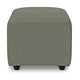 HKliving Jax hocker small Linen Army Green