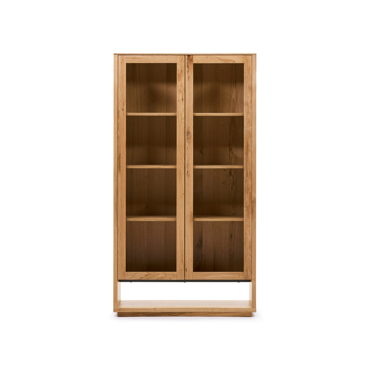 Kave Home Alguema vitrinekast 185 x 100 cm Naturel