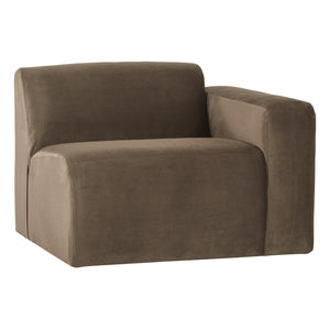 WOOOD Mojo Base 1-zits bank arm rechts velvet Taupe