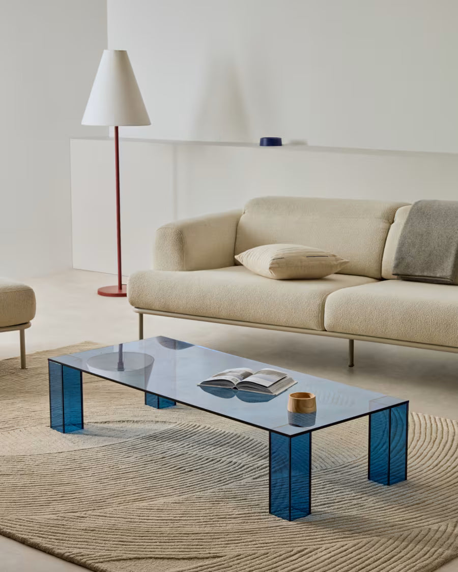 Kave Home Adularia salontafel 140x60 Blauw