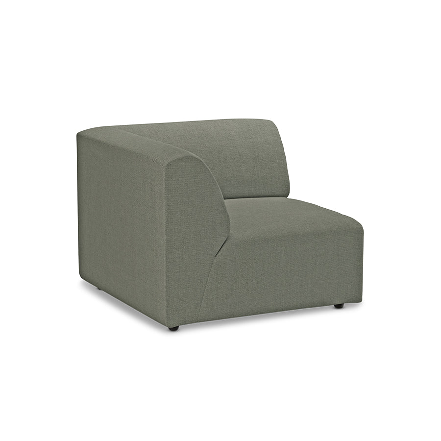 HKliving Jax bank left end Linen Army Green