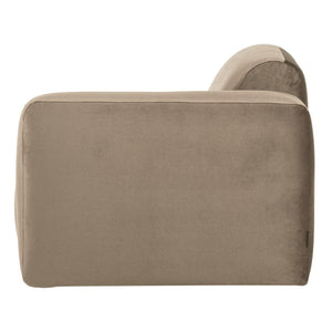 WOOOD Mojo Base 1-zits bank arm rechts velvet Khaki