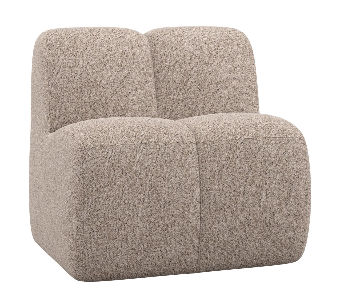 WOOOD Mojo eetbank 84 cm met rugleuning Wollig Donkerzand