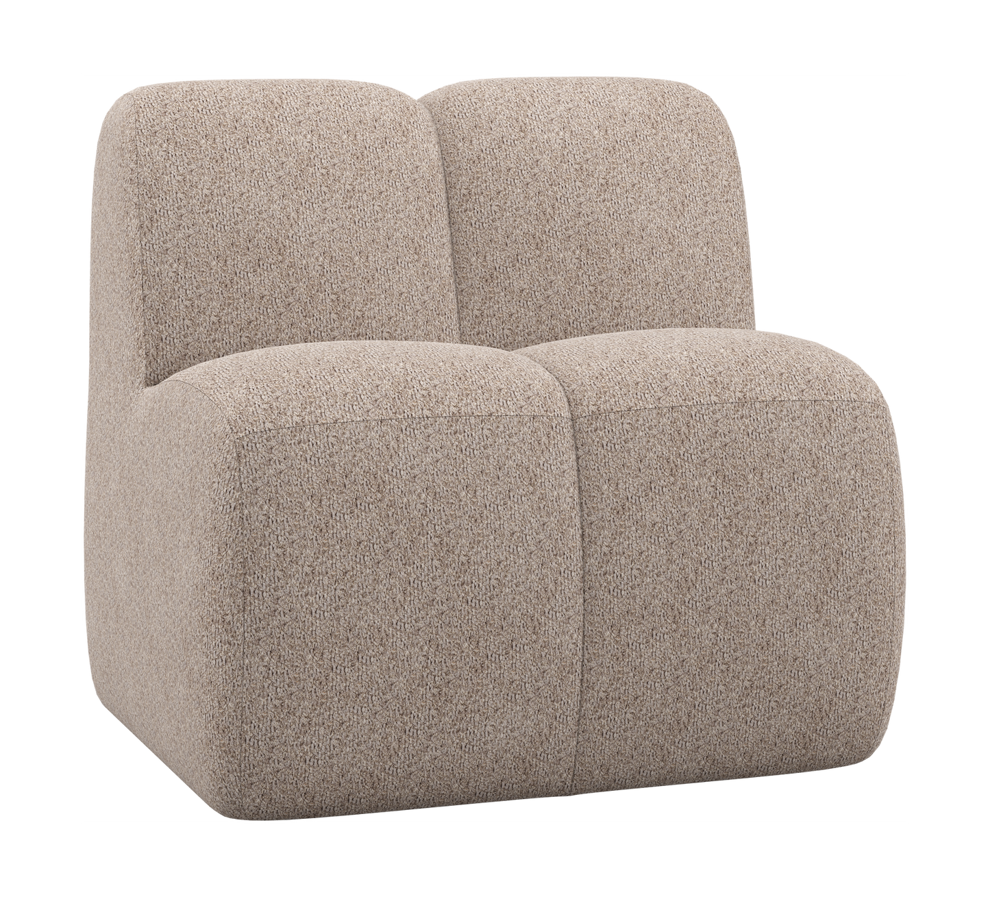 WOOOD Mojo eetbank 84 cm met rugleuning Wollig Donkerzand