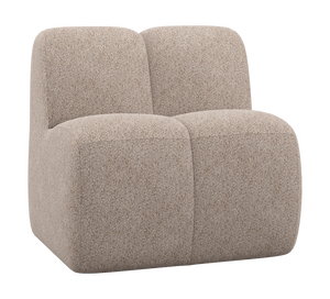 WOOOD Mojo eetbank 84 cm met rugleuning Wollig Donkerzand